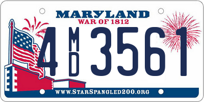 MD license plate 4MD3561