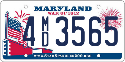 MD license plate 4MD3565