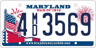 MD license plate 4MD3569