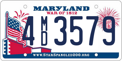 MD license plate 4MD3579