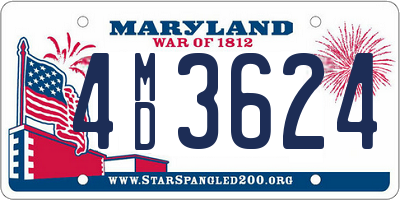MD license plate 4MD3624