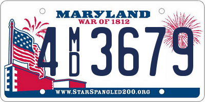 MD license plate 4MD3679