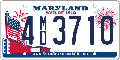 MD license plate 4MD3710