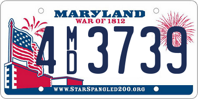 MD license plate 4MD3739