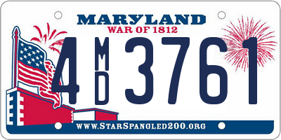 MD license plate 4MD3761