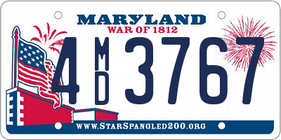 MD license plate 4MD3767