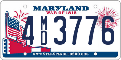 MD license plate 4MD3776