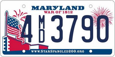 MD license plate 4MD3790