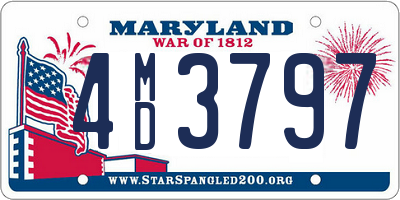 MD license plate 4MD3797