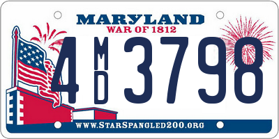 MD license plate 4MD3798