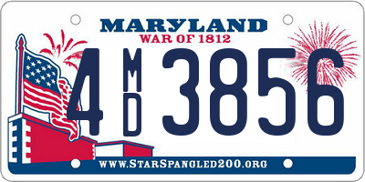 MD license plate 4MD3856