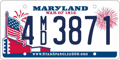 MD license plate 4MD3871