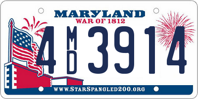 MD license plate 4MD3914