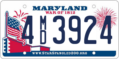 MD license plate 4MD3924
