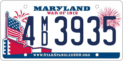 MD license plate 4MD3935