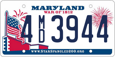 MD license plate 4MD3944
