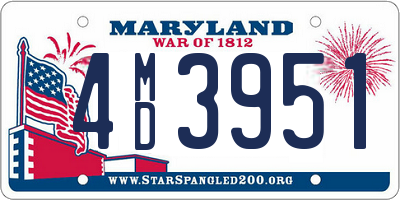 MD license plate 4MD3951