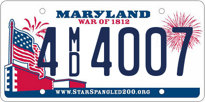 MD license plate 4MD4007
