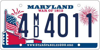 MD license plate 4MD4011