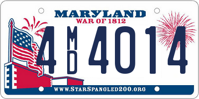 MD license plate 4MD4014