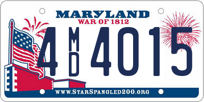MD license plate 4MD4015