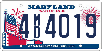 MD license plate 4MD4019