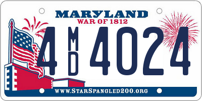 MD license plate 4MD4024
