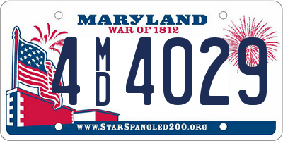MD license plate 4MD4029