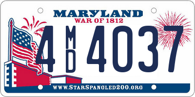MD license plate 4MD4037