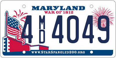 MD license plate 4MD4049