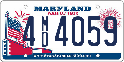 MD license plate 4MD4059