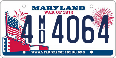 MD license plate 4MD4064