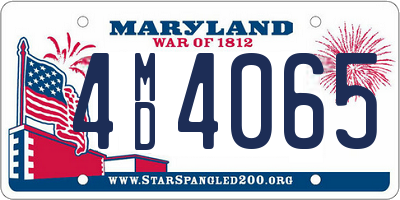 MD license plate 4MD4065