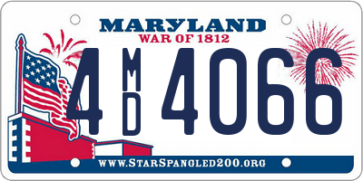 MD license plate 4MD4066