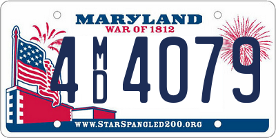 MD license plate 4MD4079