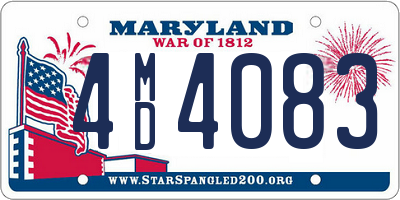 MD license plate 4MD4083