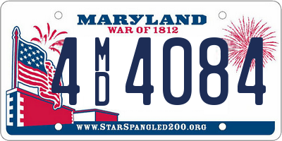 MD license plate 4MD4084