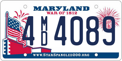 MD license plate 4MD4089