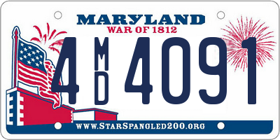 MD license plate 4MD4091