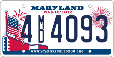 MD license plate 4MD4093