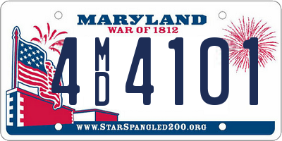 MD license plate 4MD4101