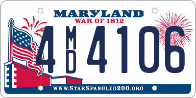 MD license plate 4MD4106
