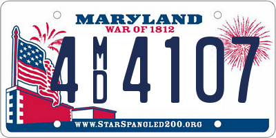MD license plate 4MD4107
