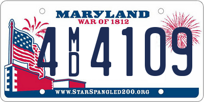 MD license plate 4MD4109