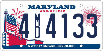 MD license plate 4MD4133