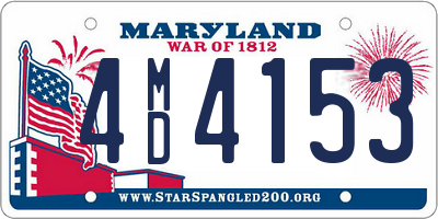 MD license plate 4MD4153