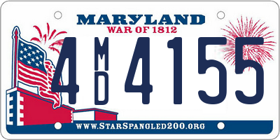 MD license plate 4MD4155