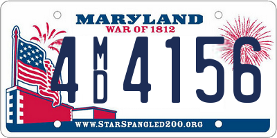 MD license plate 4MD4156