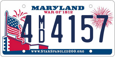 MD license plate 4MD4157