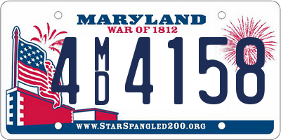 MD license plate 4MD4158